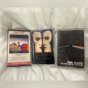 Lot of (3) Vintage Pink Floyd Cassette Tapes